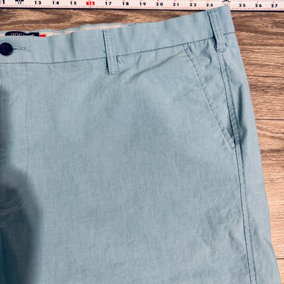 Dockers Mens Shorts Light Blue Supreme Flex Cotton Blend Casual W50 - Picture 4 of 12
